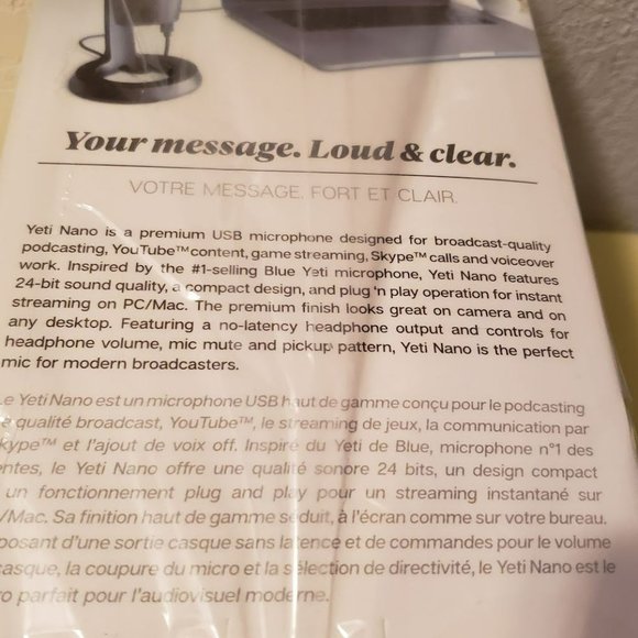 Blue Yeti Nano Premium USB Mic for Recording and Streaming - Gray New - Picture 3 of 4